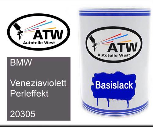 BMW, Veneziaviolett Perleffekt, 20305: 500ml Lackdose, von ATW Autoteile West.